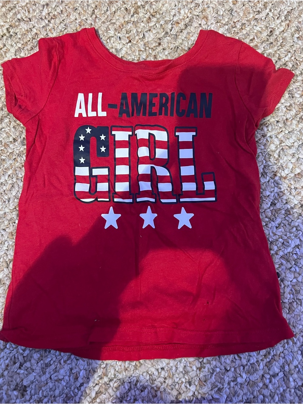 The Children's Place Red All-American Graphic Short Sleeve Tee